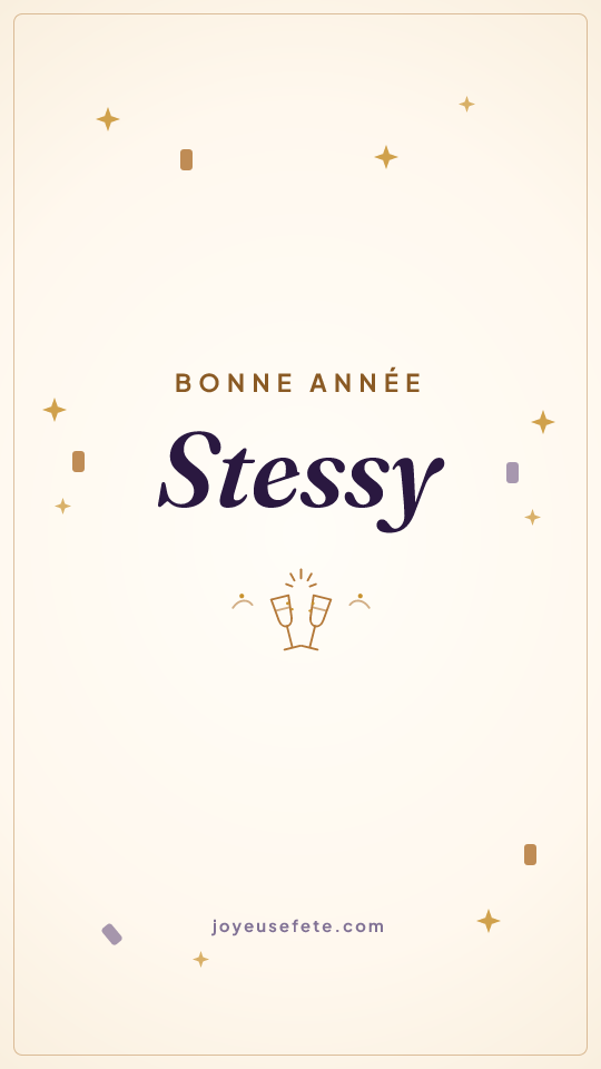 Image « Bonne année Stessy » au format story