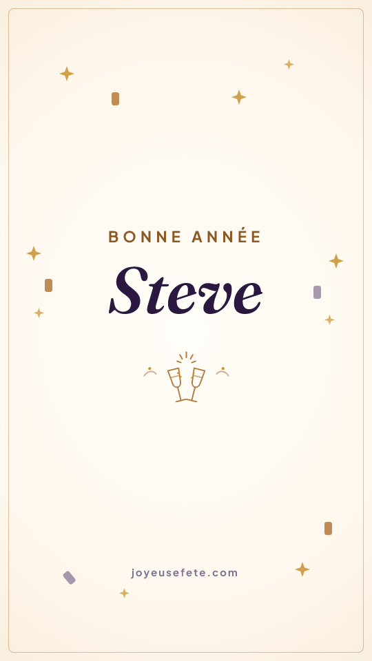 Image « Bonne année Steve » au format story