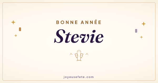 Image « Bonne année Stevie » au format large