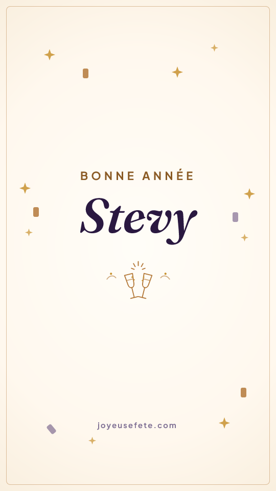 Image « Bonne année Stevy » au format story