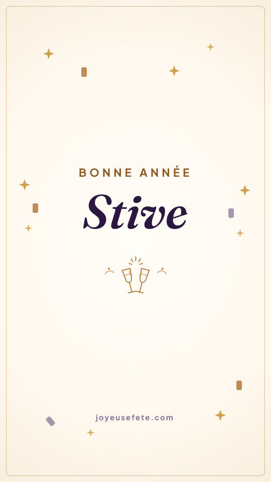 Image « Bonne année Stive » au format story