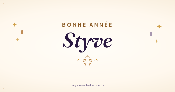 Image « Bonne année Styve » au format large