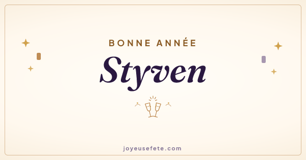 Image « Bonne année Styven » au format large