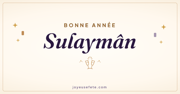 Image « Bonne année Sulaymân » au format large
