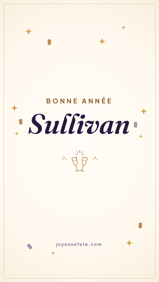Image « Bonne année Sullivan » au format story