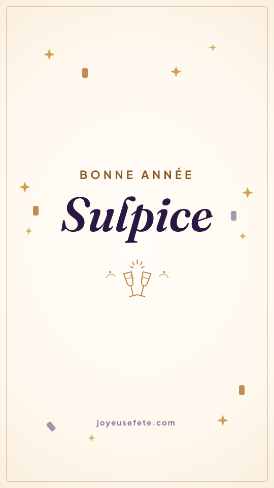Image « Bonne année Sulpice » au format story