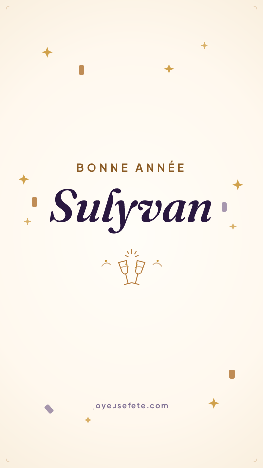 Image « Bonne année Sulyvan » au format story