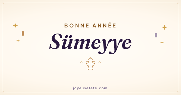 Image « Bonne année Sümeyye » au format large
