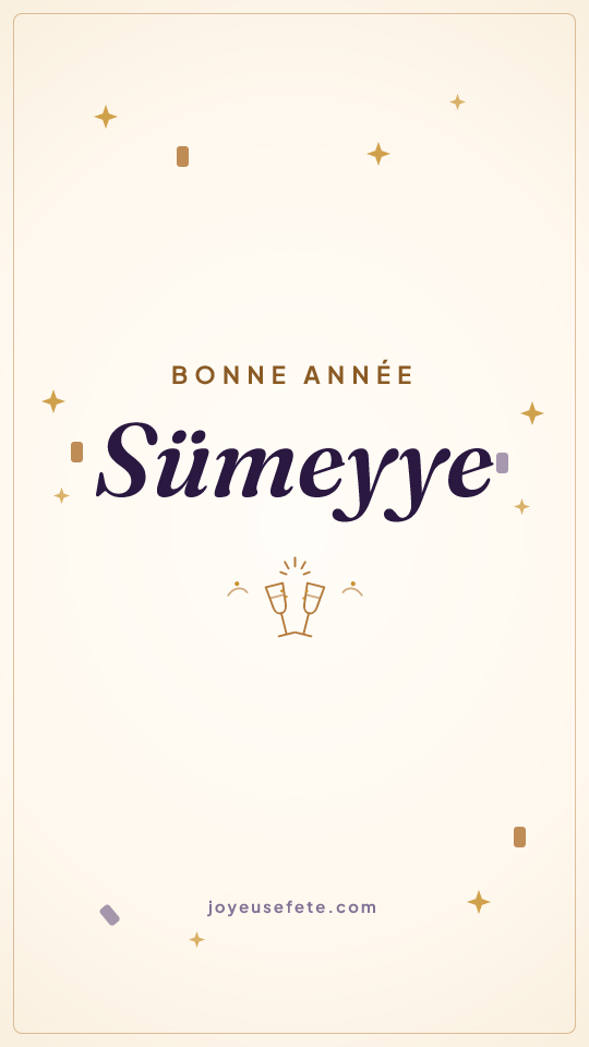 Image « Bonne année Sümeyye » au format story