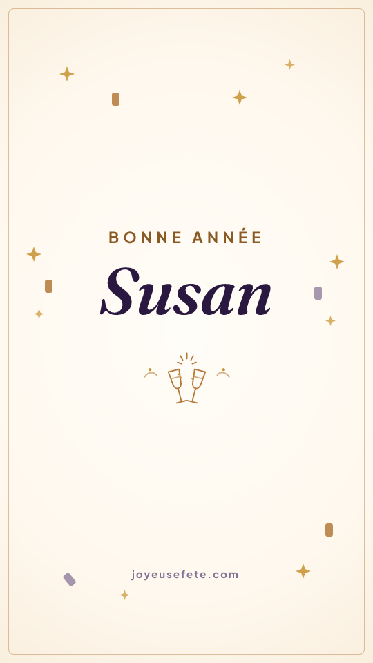 Image « Bonne année Susan » au format story