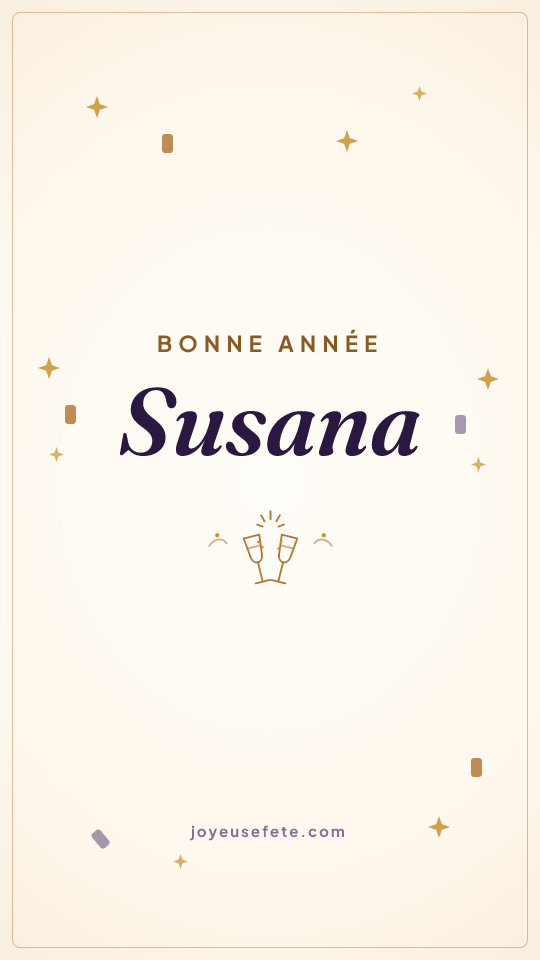 Image « Bonne année Susana » au format story