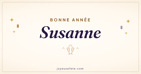 Image « Bonne année Susanne » au format large