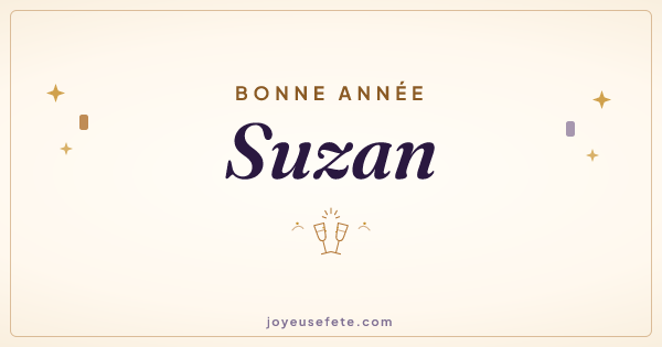 Image « Bonne année Suzan » au format large