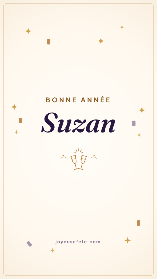 Image « Bonne année Suzan » au format story
