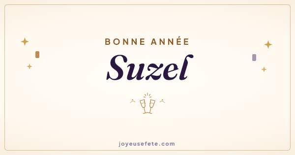 Image « Bonne année Suzel » au format large