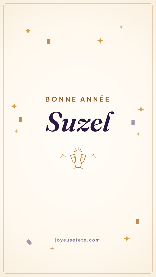 Image « Bonne année Suzel » au format story