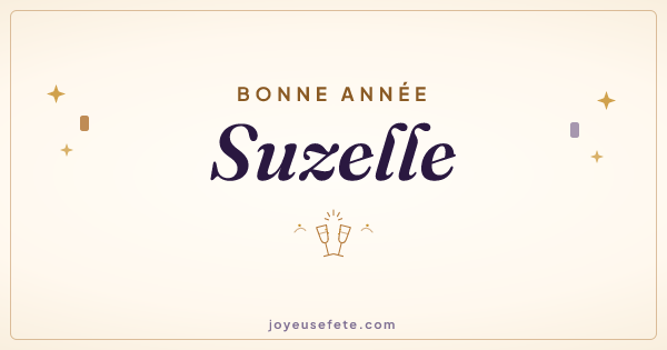 Image « Bonne année Suzelle » au format large