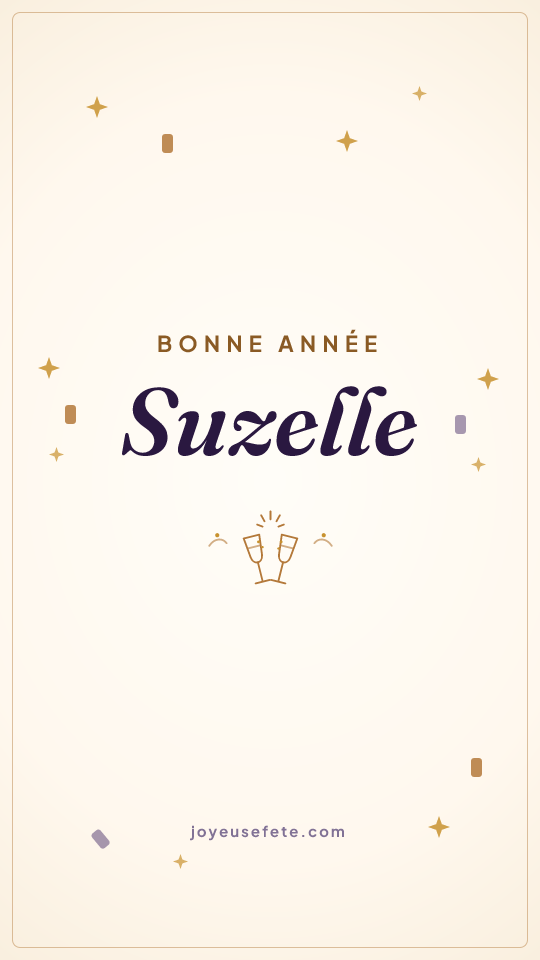 Image « Bonne année Suzelle » au format story