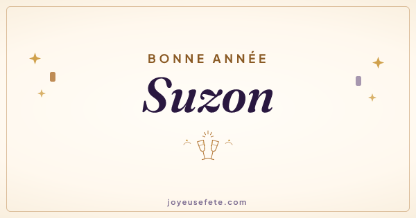 Image « Bonne année Suzon » au format large