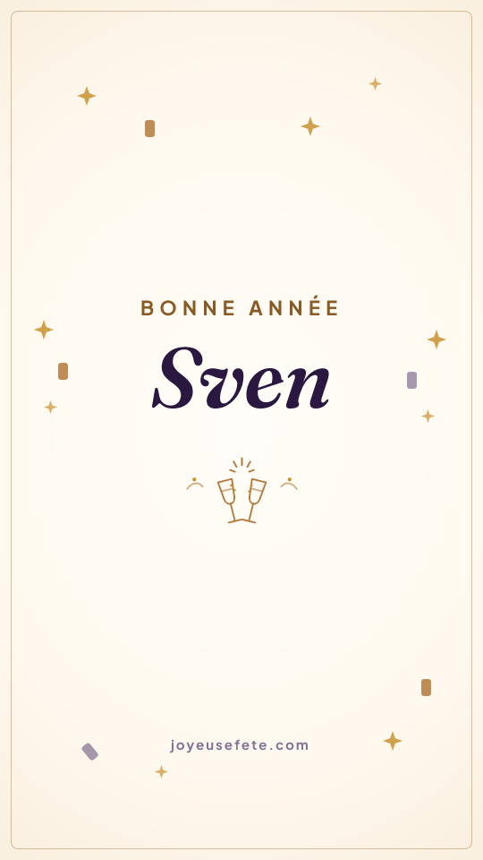 Image « Bonne année Sven » au format story