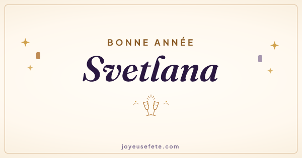 Image « Bonne année Svetlana » au format large