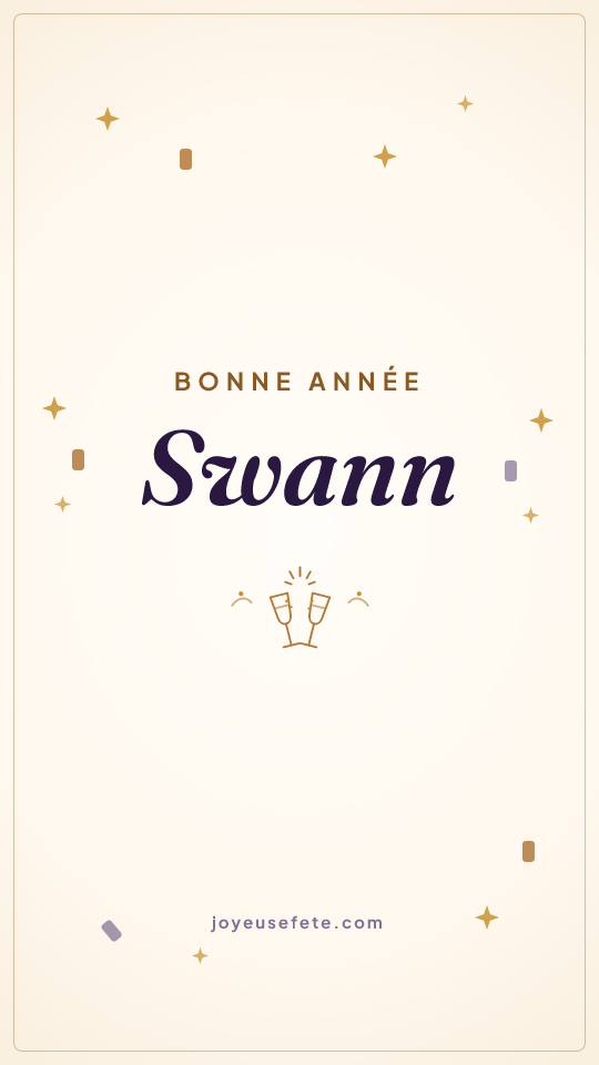 Image « Bonne année Swann » au format story
