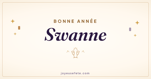 Image « Bonne année Swanne » au format large
