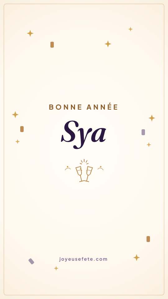Image « Bonne année Sya » au format story