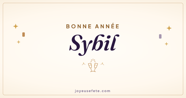 Image « Bonne année Sybil » au format large