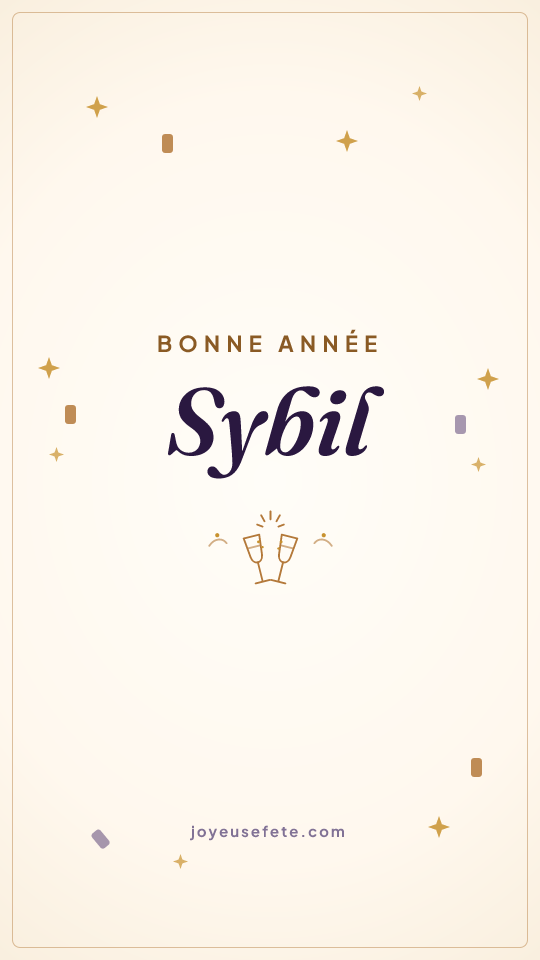 Image « Bonne année Sybil » au format story