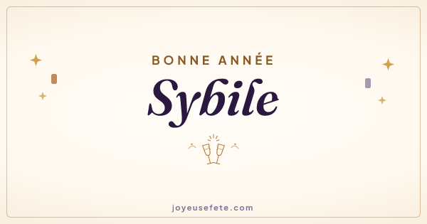Image « Bonne année Sybile » au format large