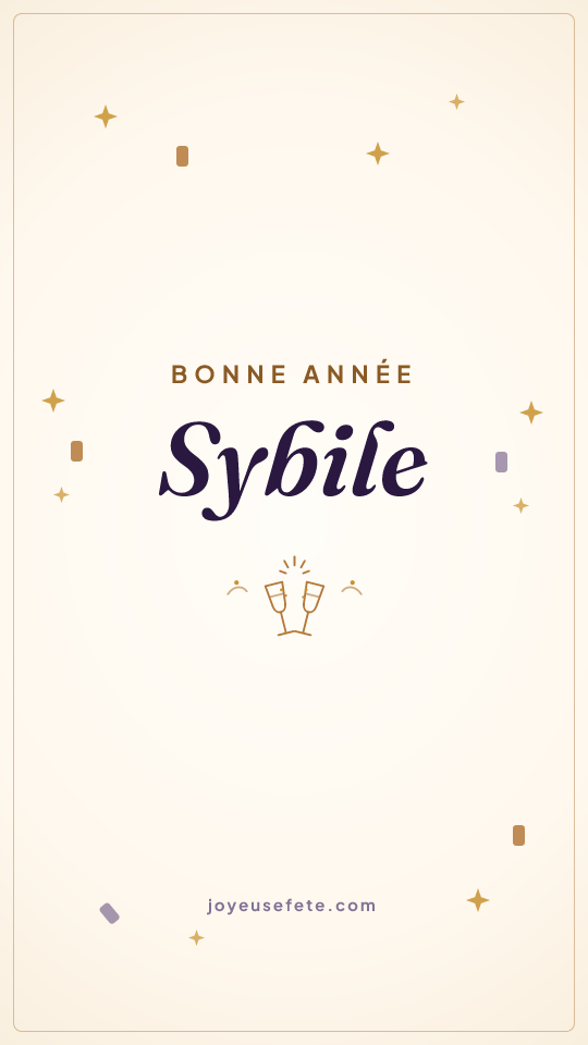 Image « Bonne année Sybile » au format story