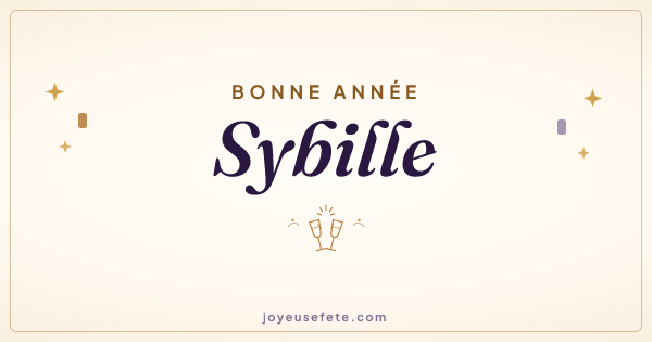 Image « Bonne année Sybille » au format large
