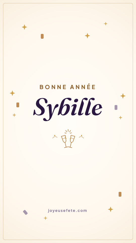 Image « Bonne année Sybille » au format story