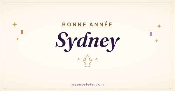 Image « Bonne année Sydney » au format large