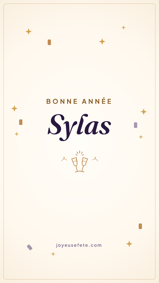 Image « Bonne année Sylas » au format story