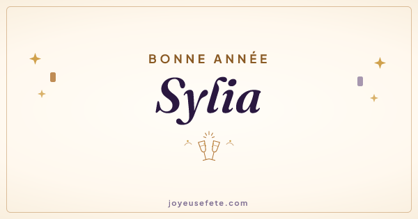 Image « Bonne année Sylia » au format large