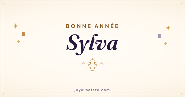 Image « Bonne année Sylva » au format large