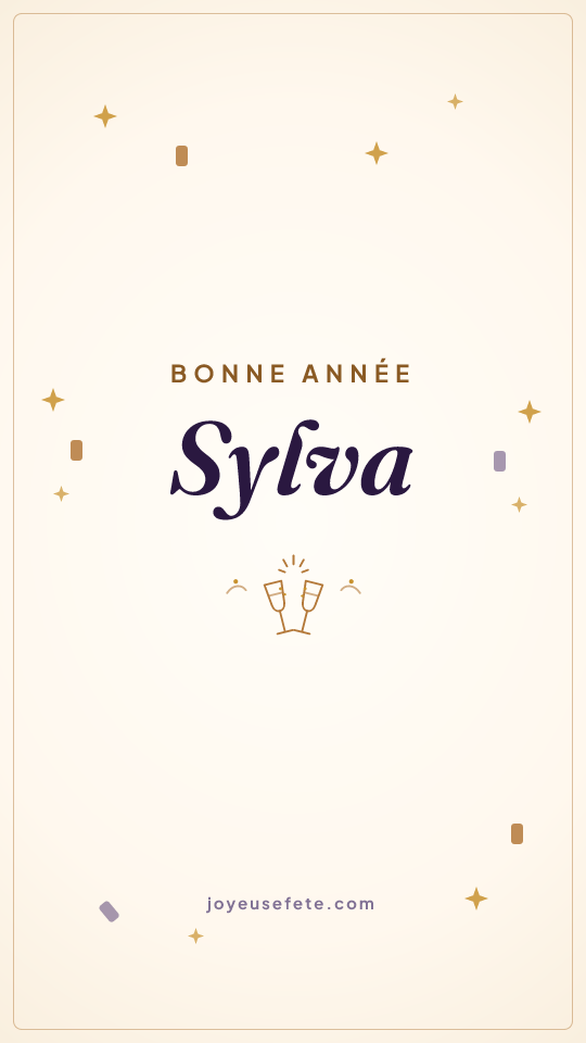 Image « Bonne année Sylva » au format story