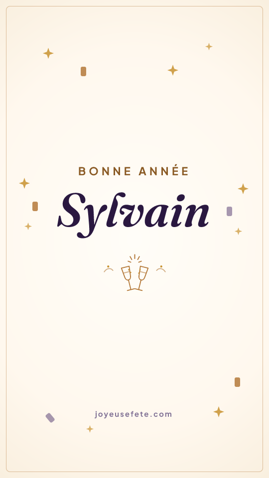 Image « Bonne année Sylvain » au format story