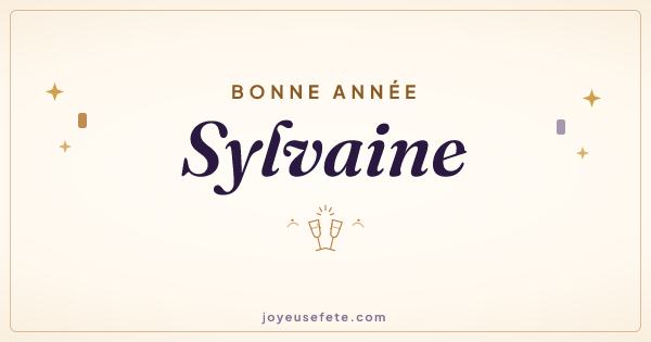 Image « Bonne année Sylvaine » au format large