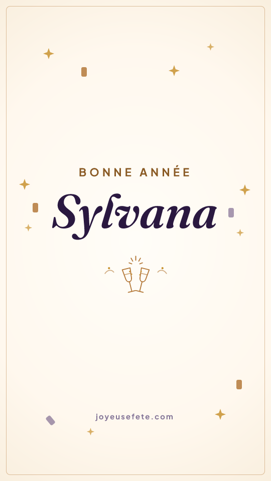 Image « Bonne année Sylvana » au format story