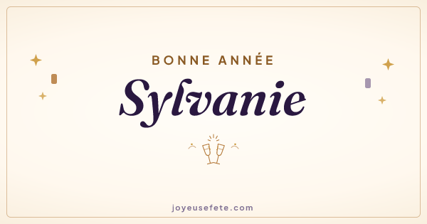 Image « Bonne année Sylvanie » au format large
