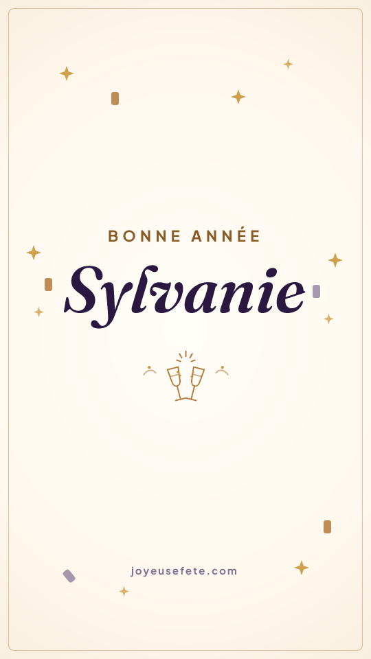Image « Bonne année Sylvanie » au format story