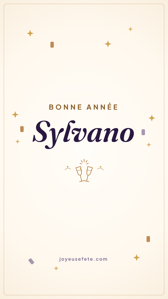 Image « Bonne année Sylvano » au format story