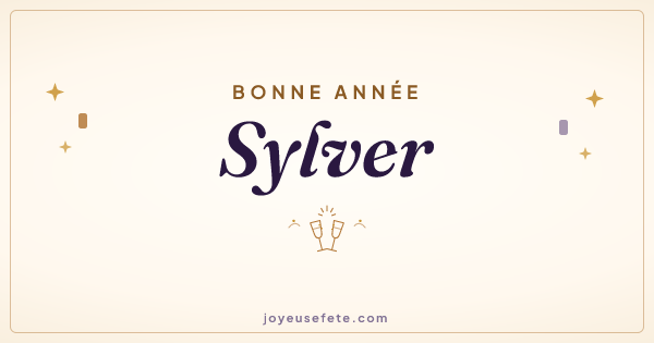 Image « Bonne année Sylver » au format large