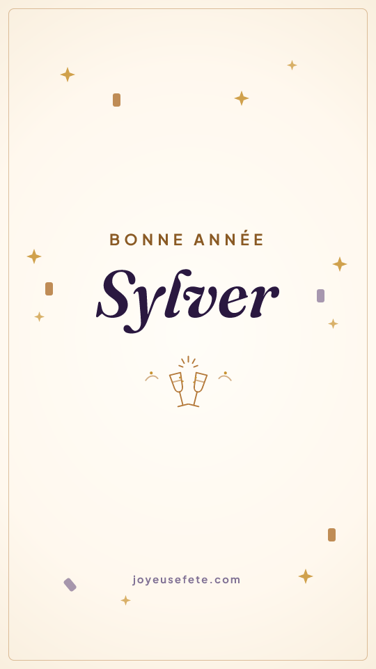 Image « Bonne année Sylver » au format story