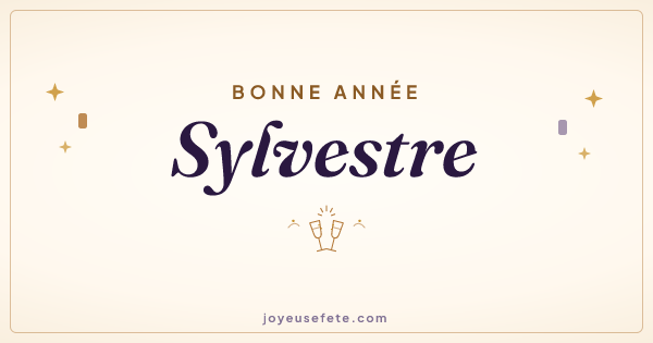 Image « Bonne année Sylvestre » au format large