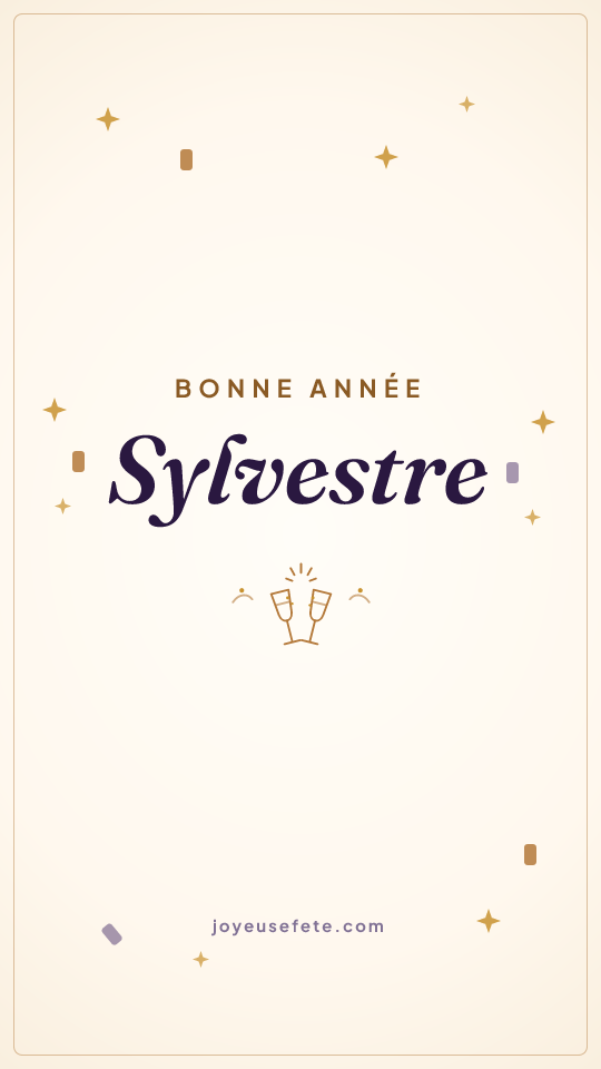Image « Bonne année Sylvestre » au format story