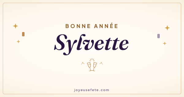 Image « Bonne année Sylvette » au format large